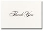 Black Thank You Note Card