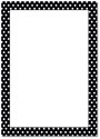 Polka Dot Border Flat Card