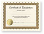 Certificate Of Recognition