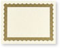 Metallic Gold Certificate - 100 Pack