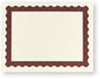 Metallic Red Certificate - 100 Pack