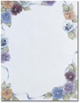 Pretty Pansies Letterhead - 25 pack