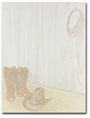 Cowboy Boots Letterhead - 25 pack