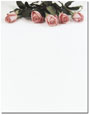 Pink Rose Petals Letterhead - 100 pack