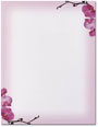 Pink Orchids Letterhead - 25 pack