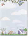 Jungle Animals Letterhead - 100 pack