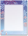 Patriotic Stars Letterhead - 100 pack