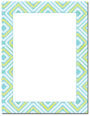Bleu Squares Letterhead - 25 pack