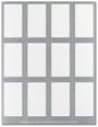 Metallic Silver Place Cards