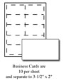 Business Cards, White