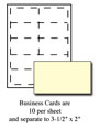 Blank Business Cards Ivory