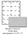 Granite Gray Business Cards