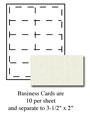 Granite Ivory Business Cards