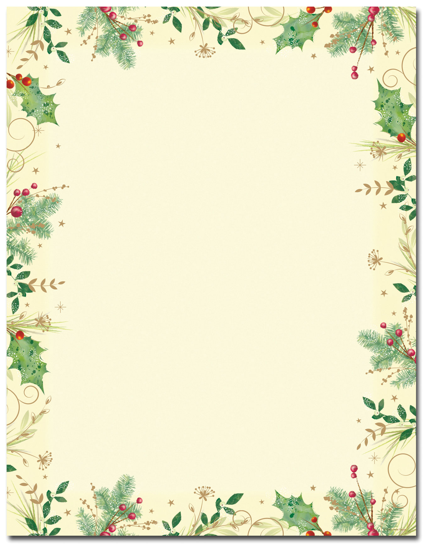 Christmas Letterhead Template