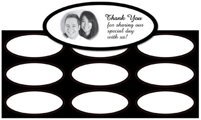 Black Border Imprintable Seals