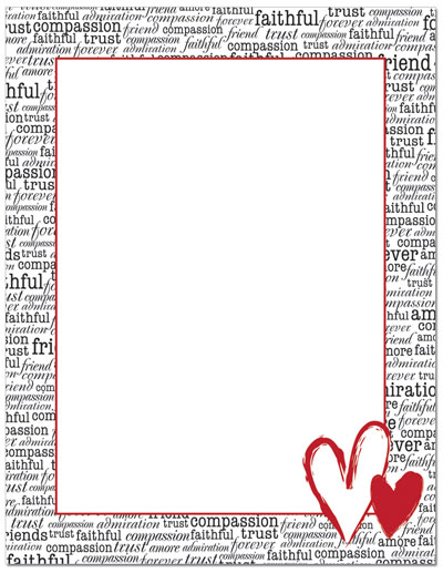 Love Words Letterhead
