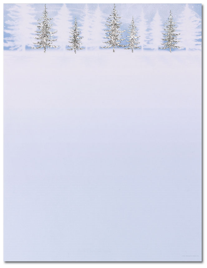 Winter Treeline Letterhead