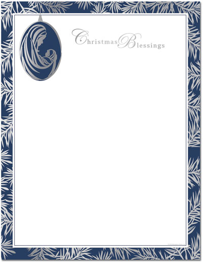 Madonna & Child Ornament Letterhead