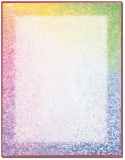 Watercolor Border Letterhead - 100 pack